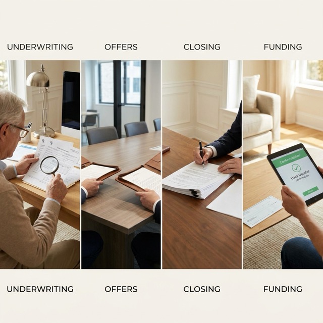 life settlement timeline by phase Colorado - underwriting, offers, closing, funding